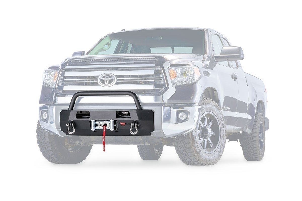 '14-21 Toyota Tundra Warn Semi Hidden Winch Mount Kit Bumper Warn Industries display