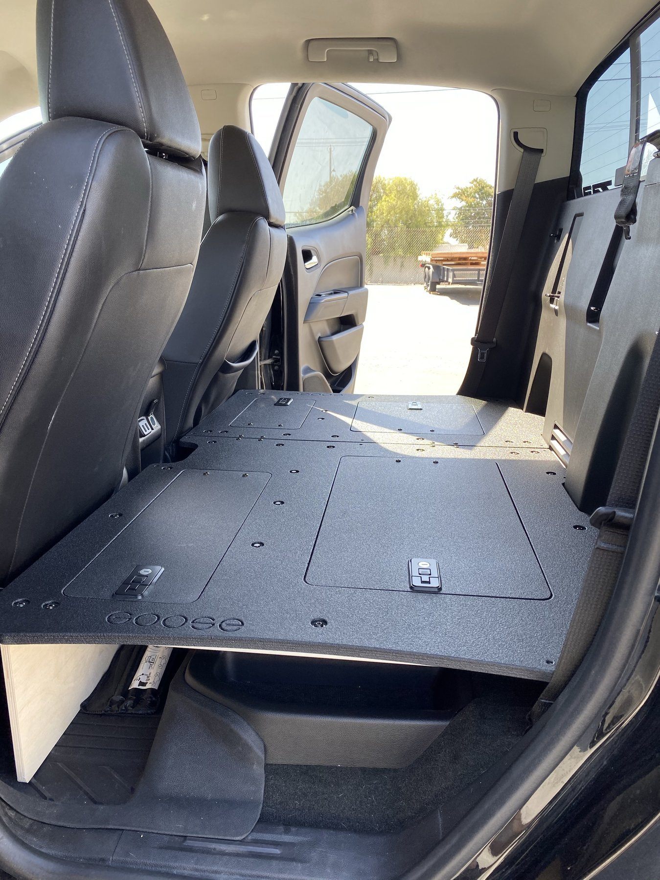'15-22 Chevy Colorado (2nd Gen) Goose Gear Rear Seat Delete Display in Vehicle 