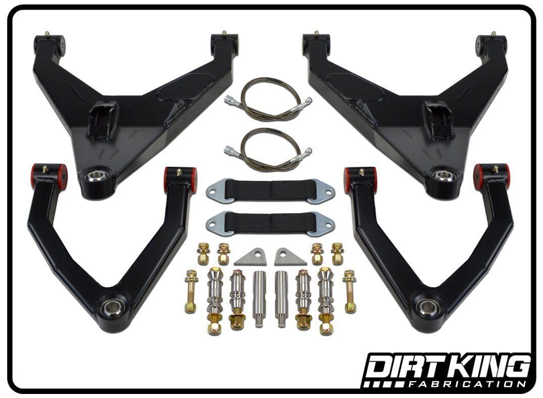 '15-22 Chevy Colorado 2WD Long Travel Kit Display of included Parts  