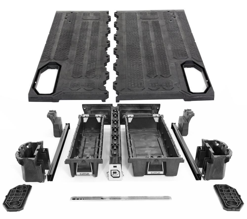 '15-20 Chevy/GMC Colorado/Canyon Truck Bed Storage System Display of Included Parts 