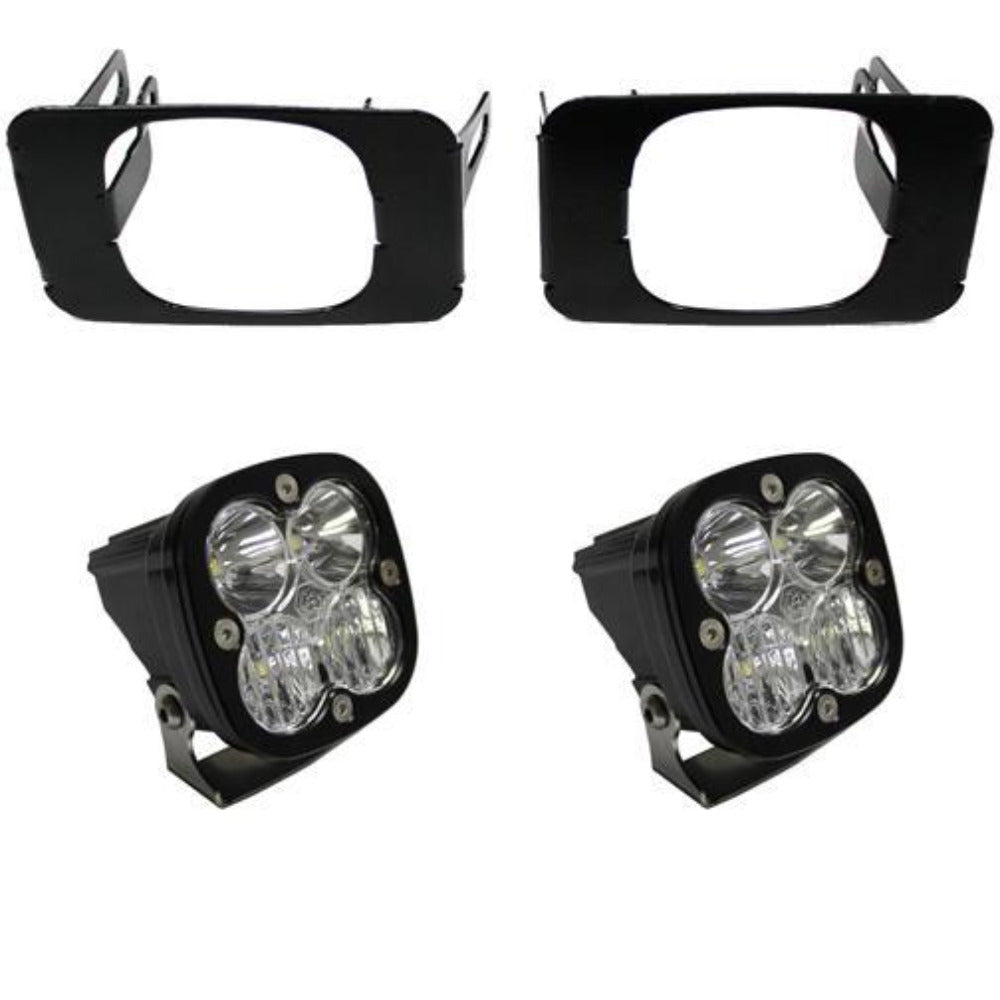 '15-17 Ford Super Duty (F-250/F-350) Fog Light Pocket Kit  Baja Designs Display of Included Parts 