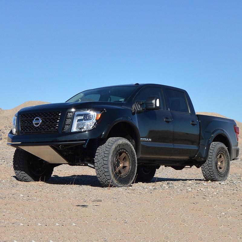 '16-18 Nissan Titan Pro 4X Bedsides | 4" Bulge Fiberglass Fiberwerx display