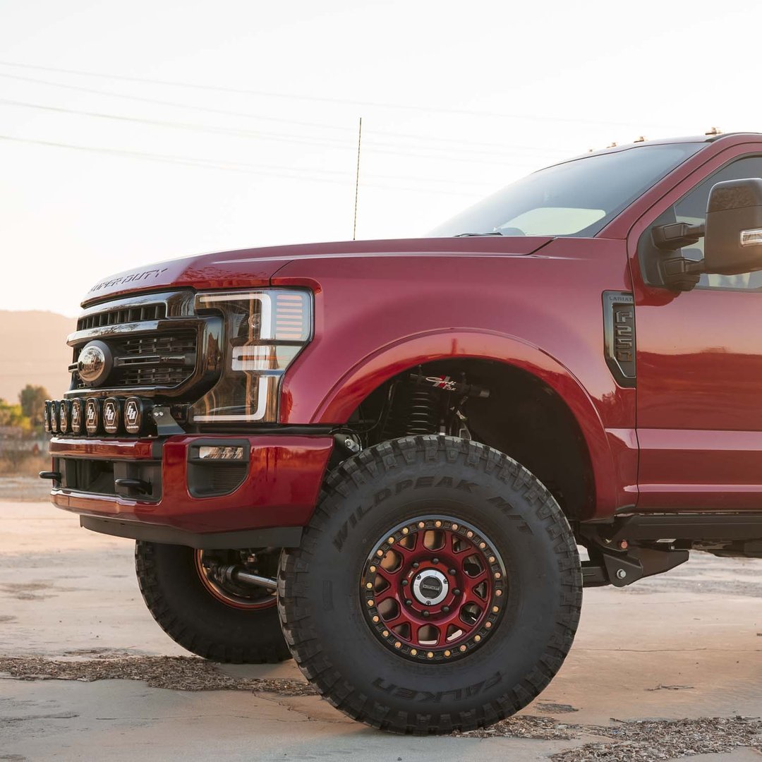 '17-24  Ford F250/350 Carli E-Venture Suspension System-4.5" Lift Display on vehicle 