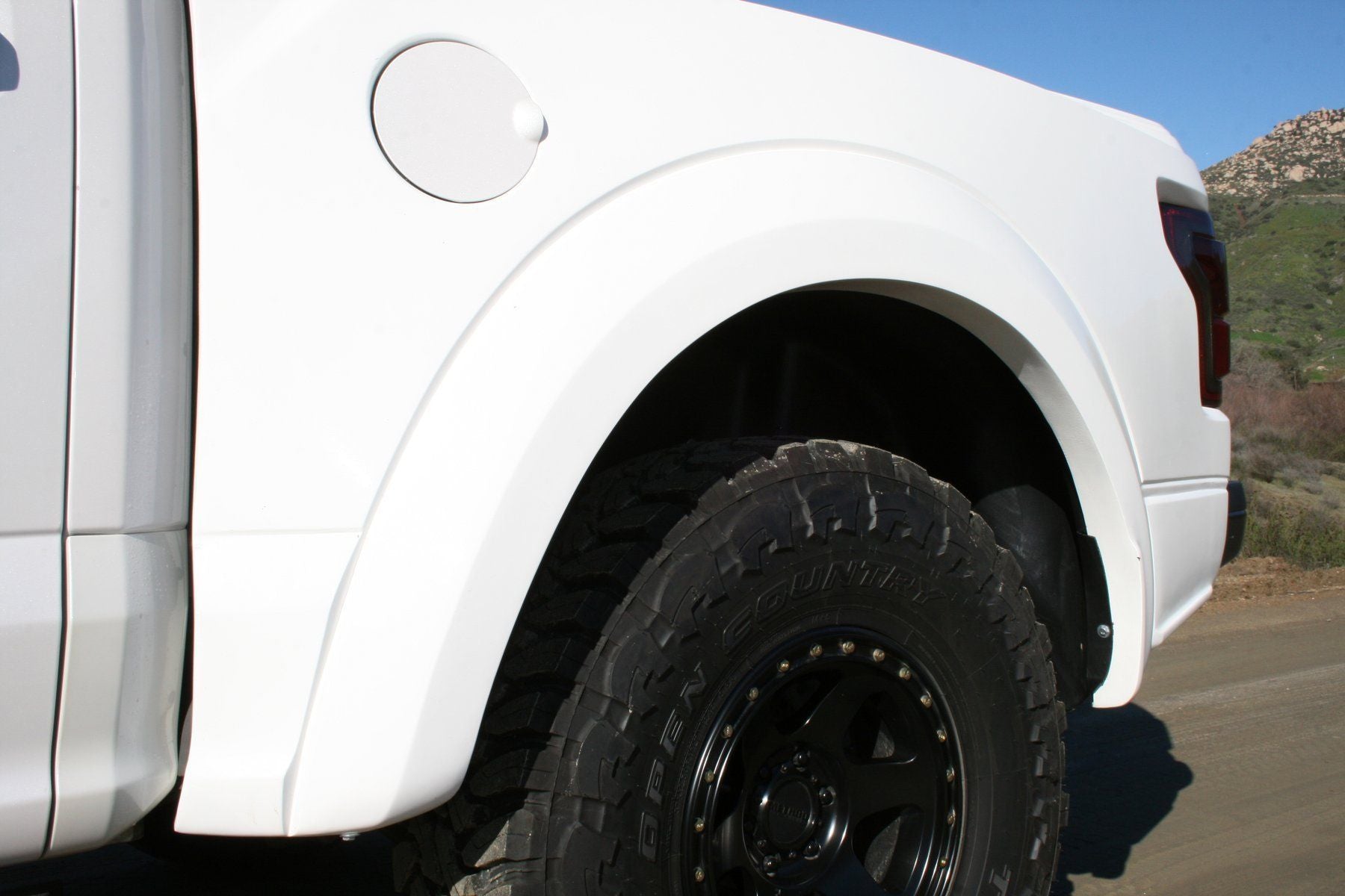 17-20 Ford Raptor +2.5" Bedsides Fiberglass Fiberwerx close-up