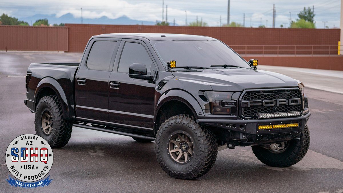 '17-Current Ford Raptor SDHQ Built Weld-On Rock Sliders Protection SDHQ Off Road 