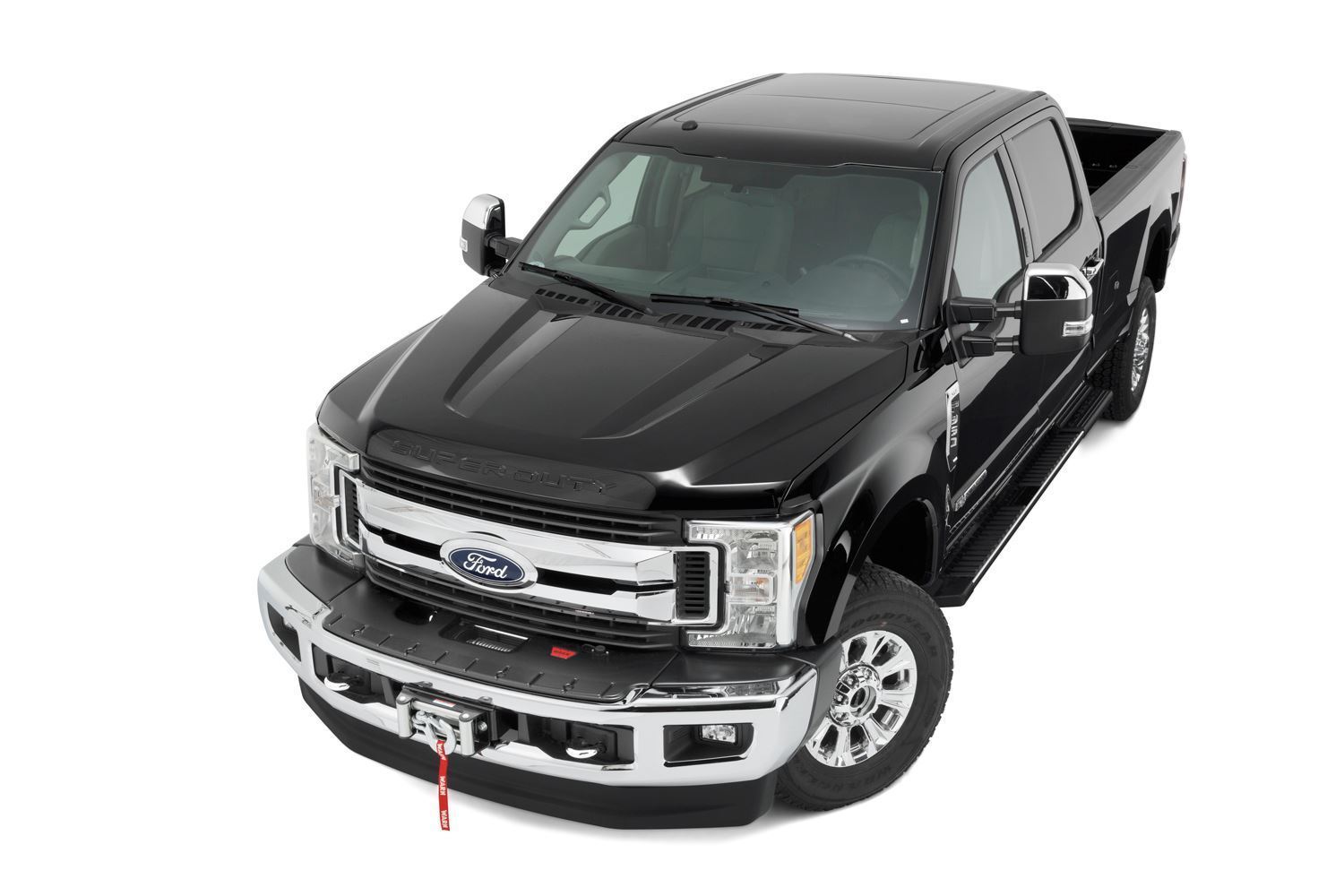 '17-19 Ford SuperDuty Hidden Winch Mount Kit Warn Industries display