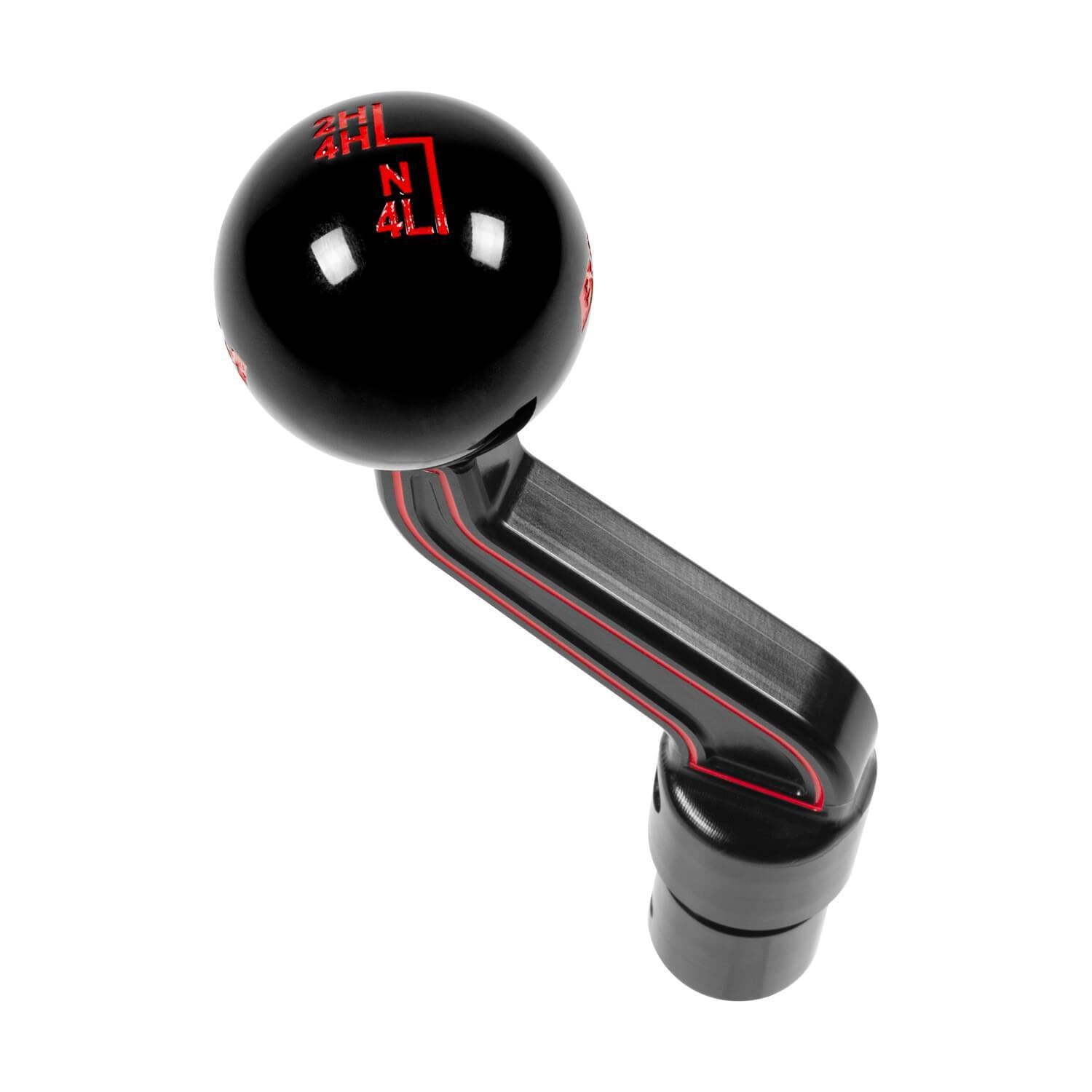 '18-Current Jeep JL Billet Extended Transfer Case Handle & Shift Knob Interior Accessories B&M Close-up Display