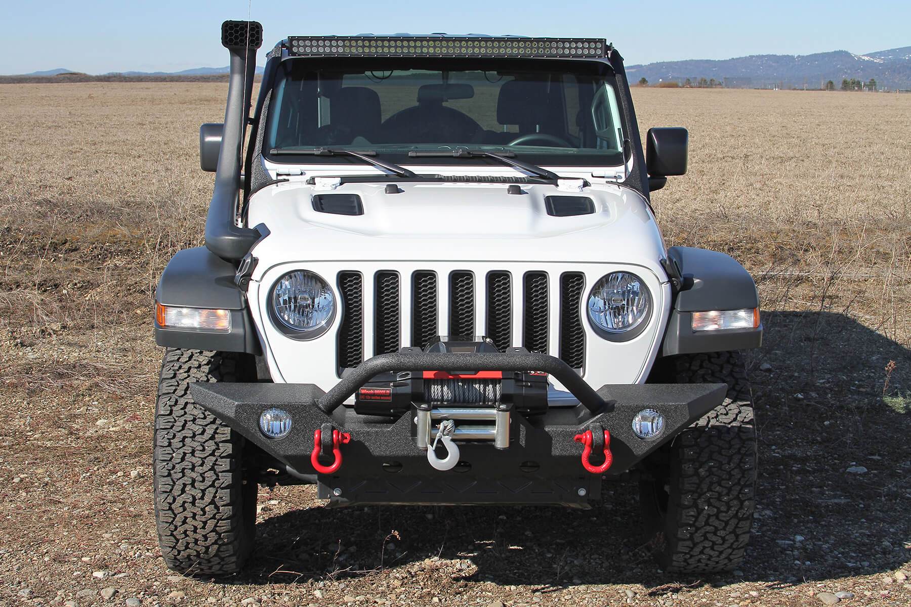 '18-20 Jeep JL 3.6L Delta Force Performance Air Intake Display on Vehicle