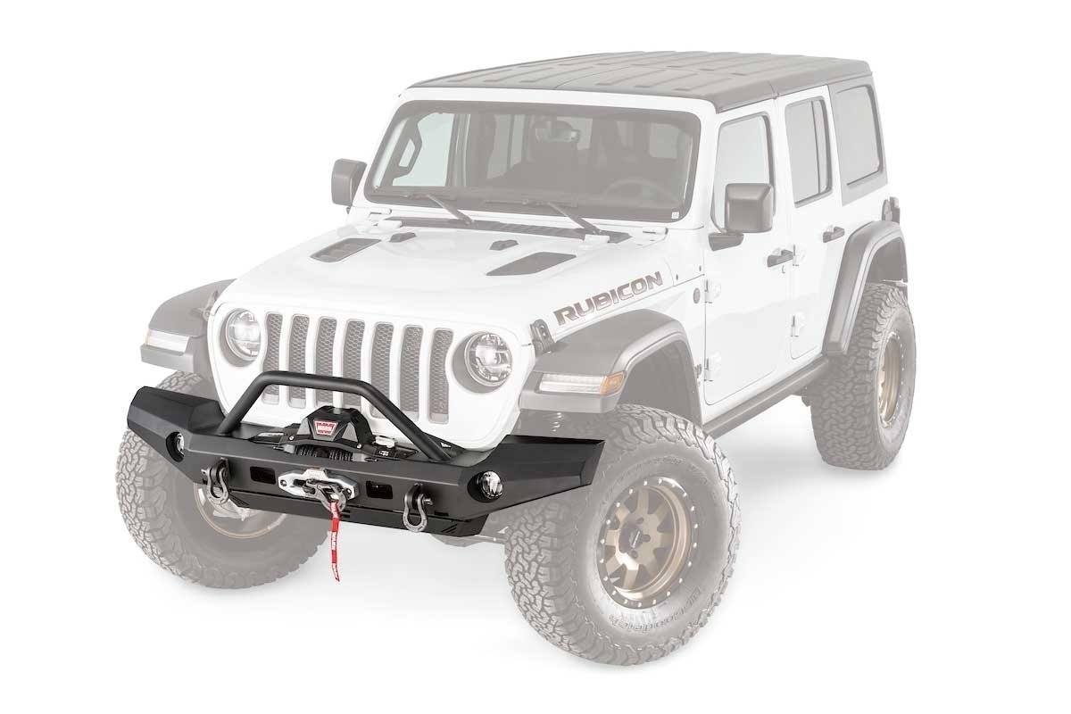 18-23 Jeep JL Elite Series Full Width Bumper Warn Industries display