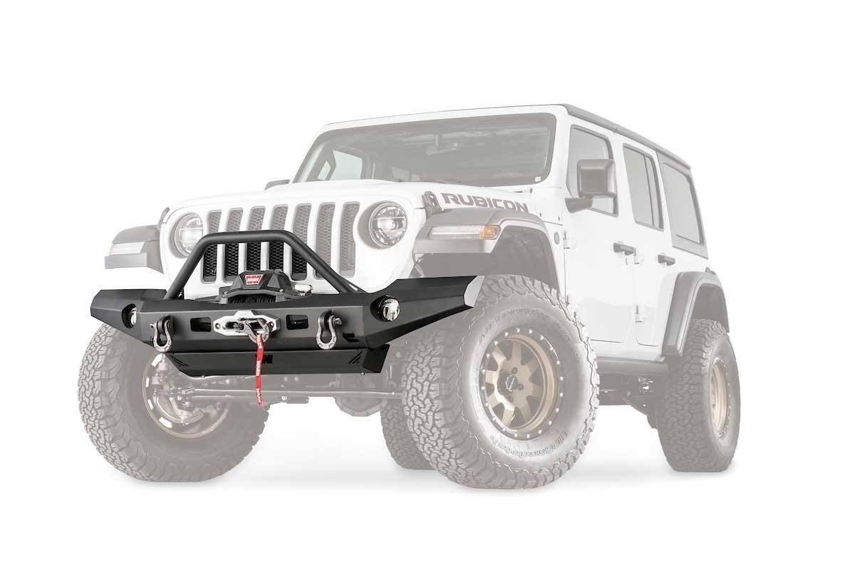 18-23 Jeep JL Elite Series Full Width Bumper Warn Industries display