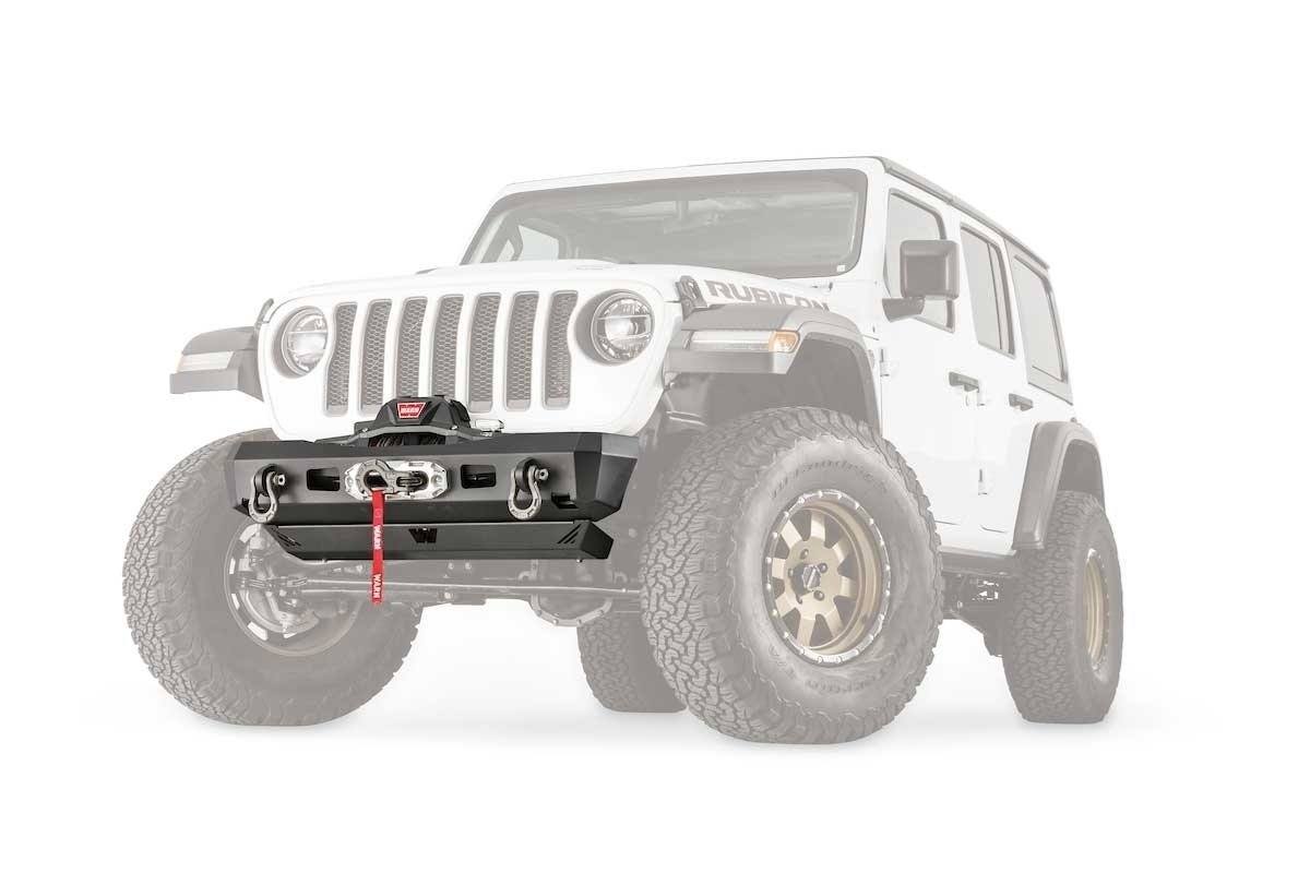 '18-23 Jeep JL Elite Series Stubby Bumper Without Bullbar Warn Industries display