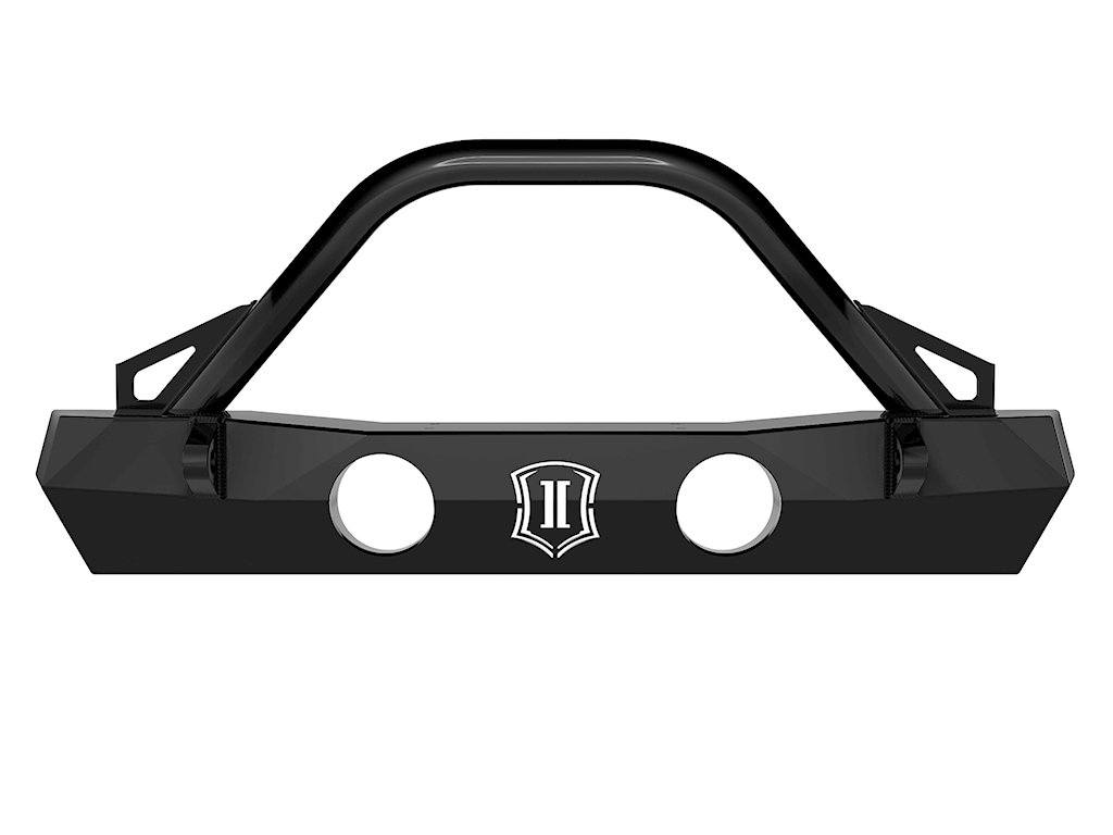 18-23 Jeep JL Front Bumper w/ Bars and Tabs Impact Series Off-Road Armor (front view)