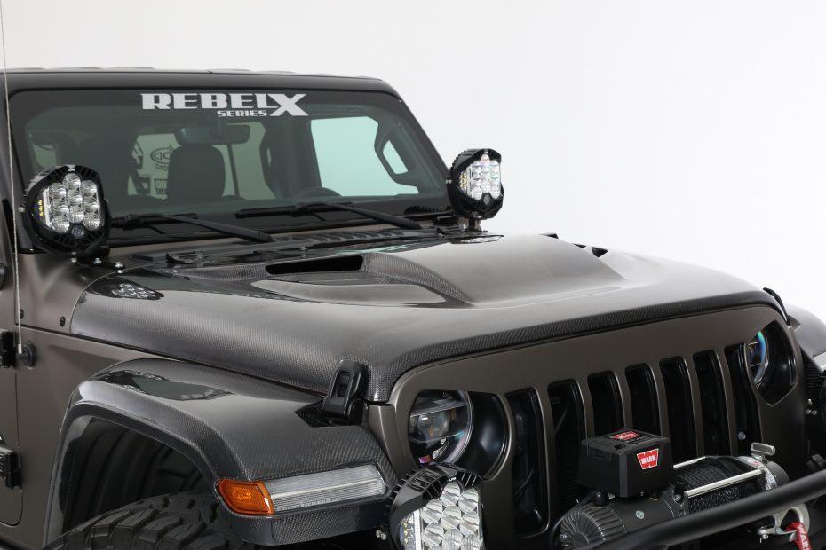 '18-22 Jeep JL RebelX Grille Kit Fiberglass Fiberwerx display