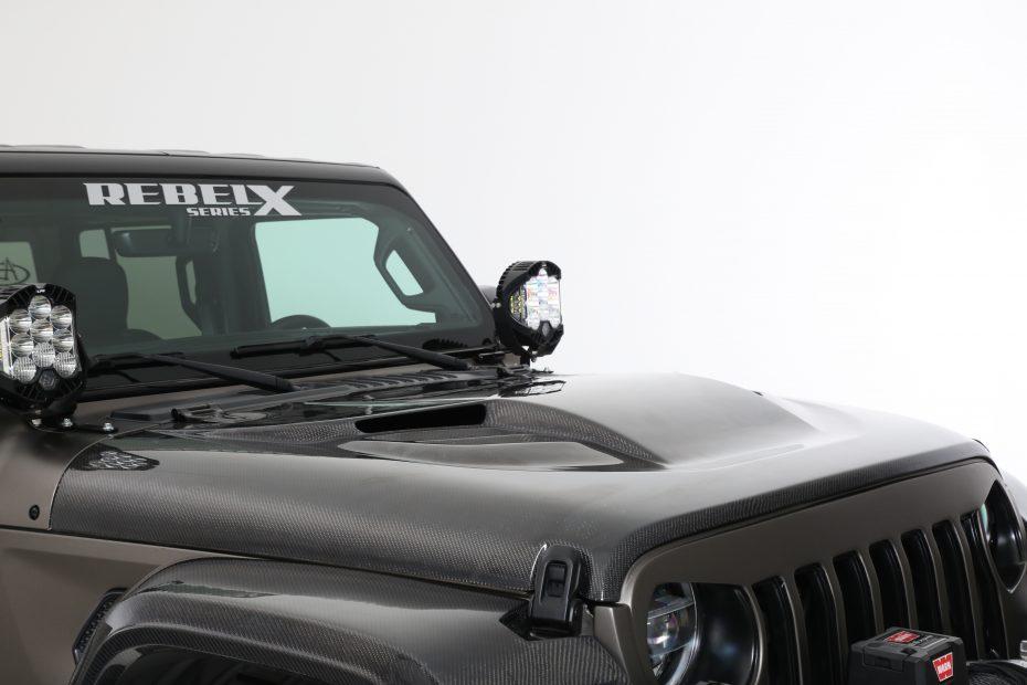 '18-22 Jeep JL RebelX Grille Kit Fiberglass Fiberwerx display