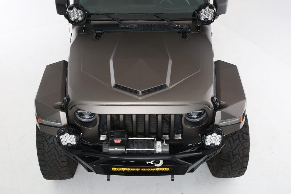 '18-23 Jeep JL Stealth Grille Kit Fiberglass Fiberwerx (top part)