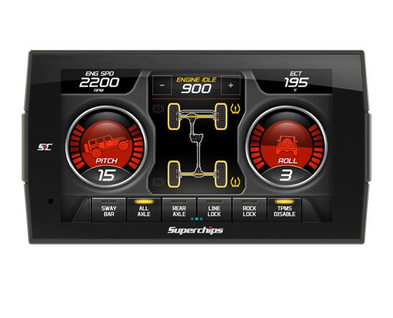 '18-23 Jeep JL Superchips Trail Dash 3 Electrical Superchips display