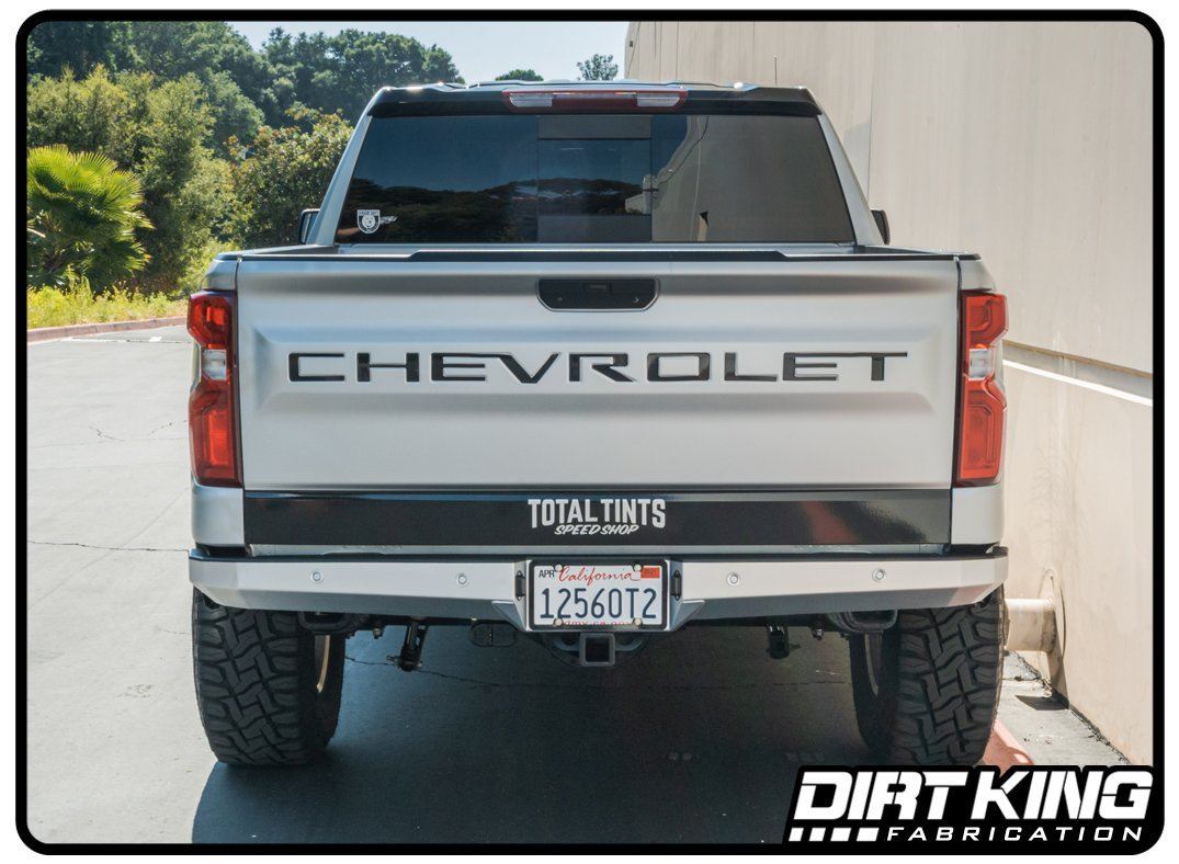 '19-23 Chevy/GMC 1500 Plate Rear Bumper Display on vehicle 