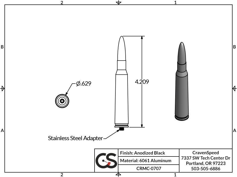 '19-23 Ford Ranger Bullet Style Stubby Antenna Communication CravenSpeed design