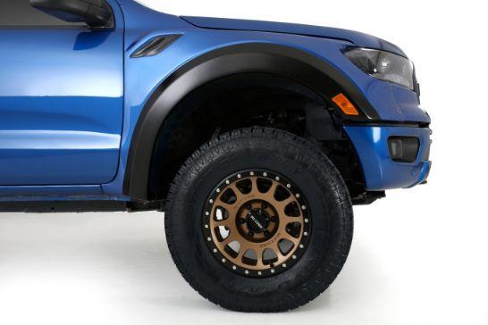 '19-23 Ford Ranger Raptor Style Fenders-3.5" Bulge Fiberglass Fiberwerx (side view)