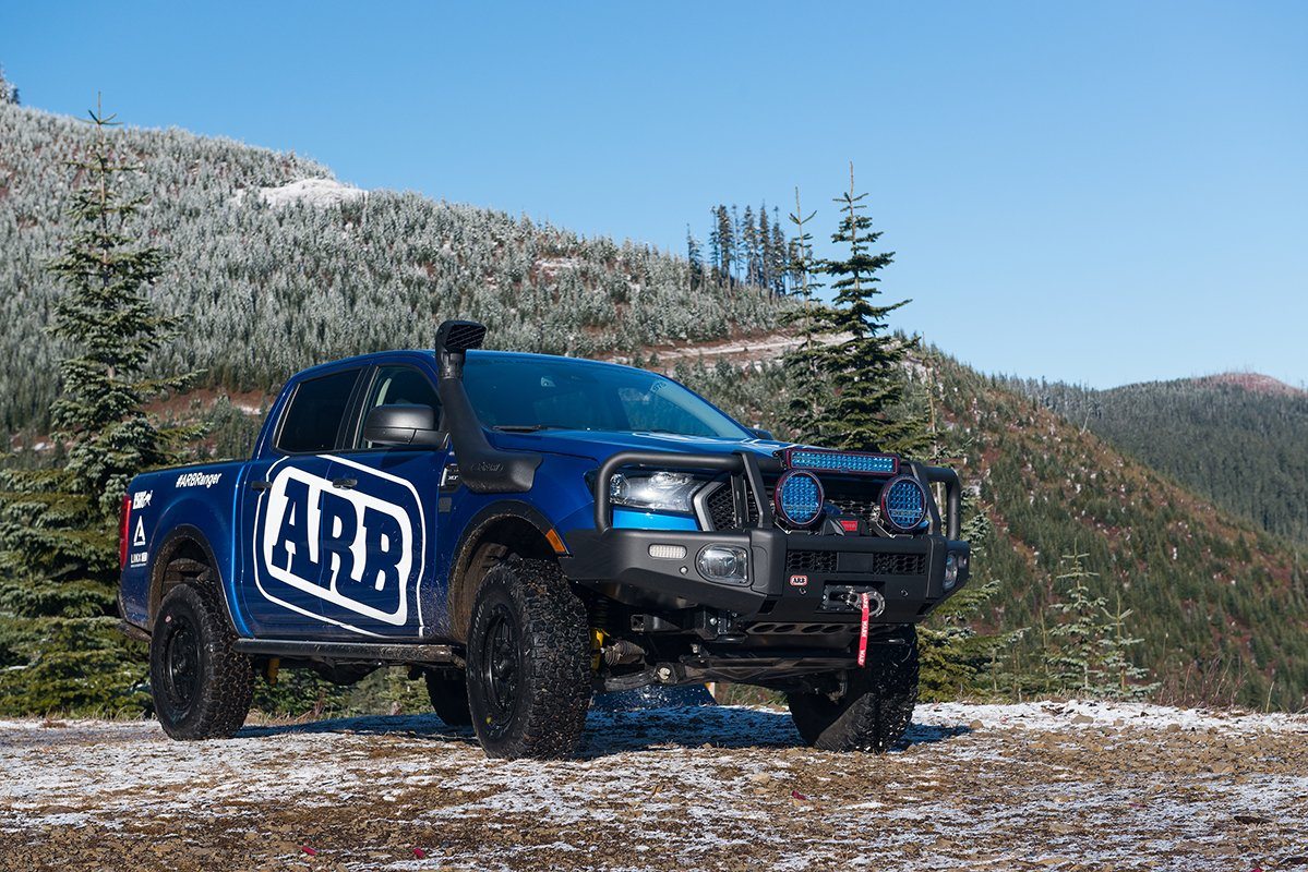 '19-22 Ford Ranger Safari Snorkel Intake Kit Expedition Equipment ARB display on Vehicle