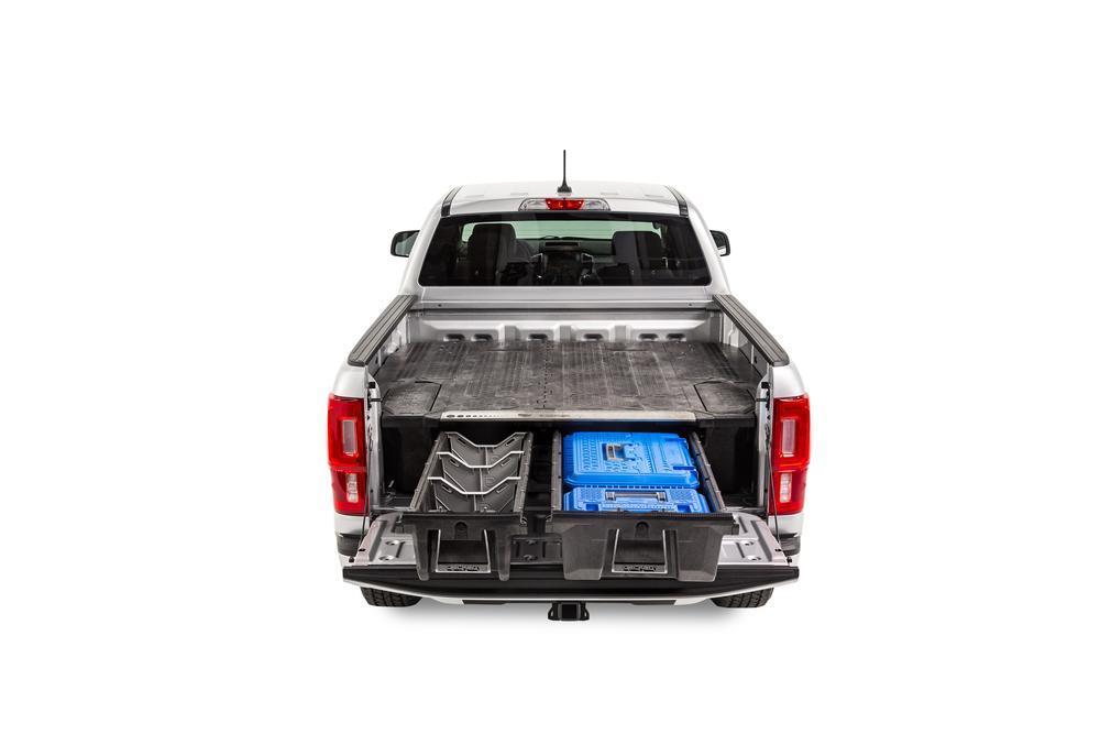 '19-23 Ford Ranger Decked Truck Bed Storage System Display in vehicle 