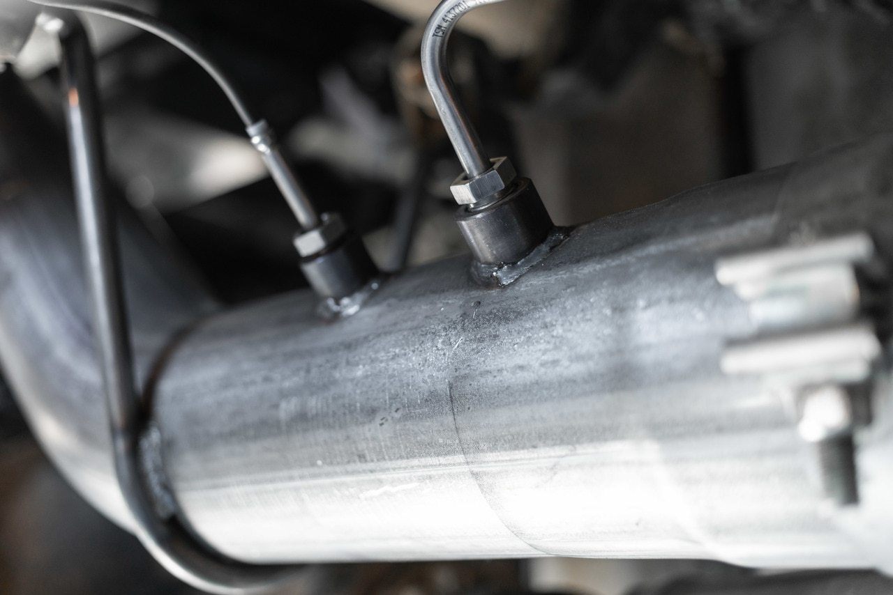 '20-23 Chevy/GMC 6.6L Duramax AL 4" Single Side Filter Back Exhaust MBRP close-up
