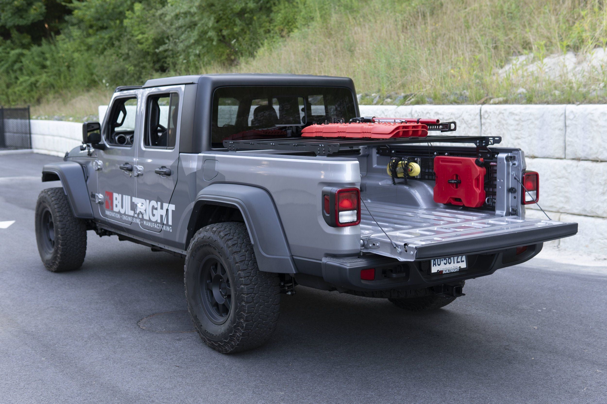 '20-24 Jeep Gladiator (JT) Bedside Rack System-4pc Kit Display in Vehicle 