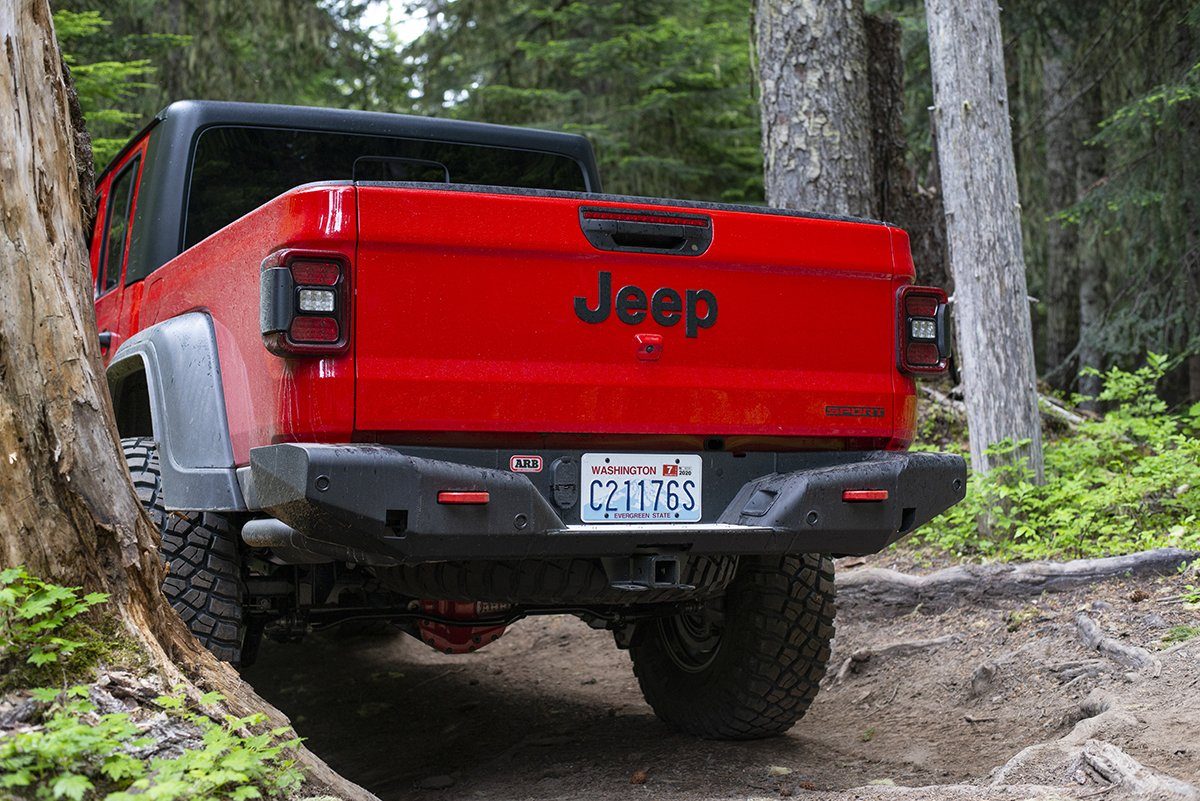 '20-23 Jeep Gladiator (JT) ARB Rear Bumper ARB display on Vehicle (Rear Angled View)