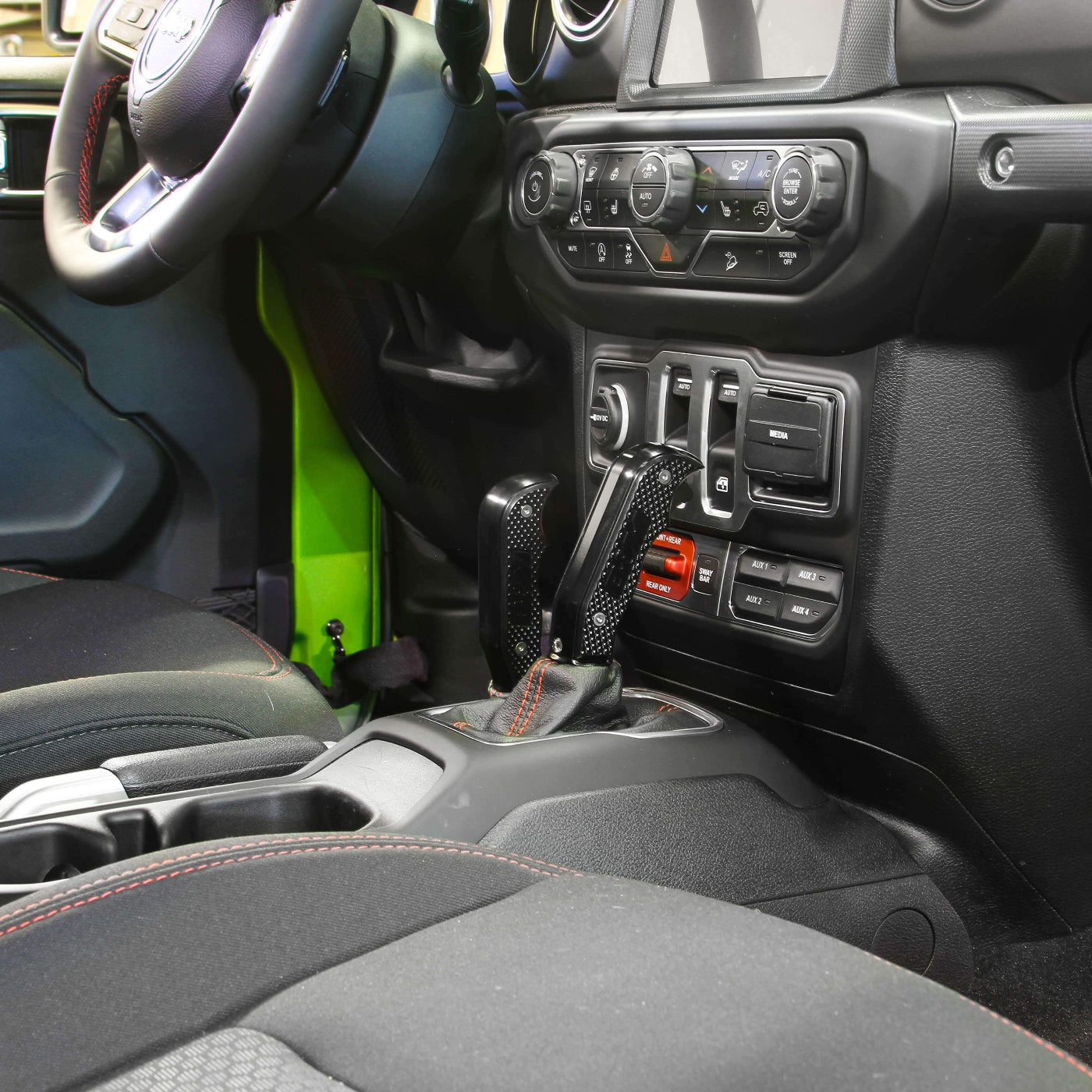 '20-23 Jeep Gladiator (JT) Magnum Grip Shift Handle Interior Accessories B&M display in Vehicle