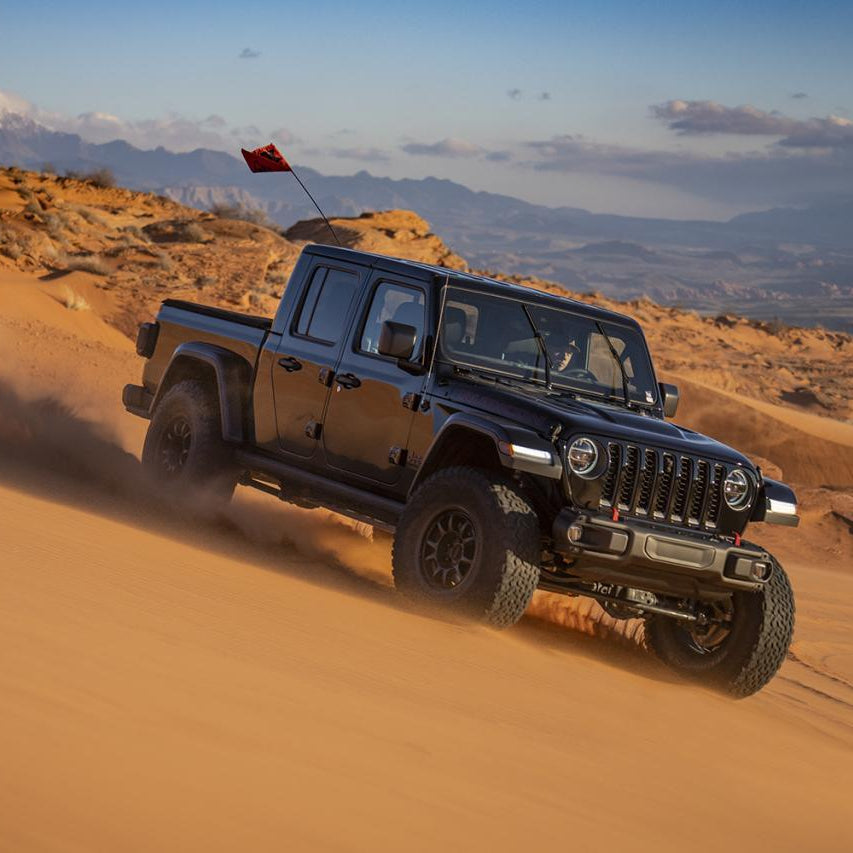 '20-23 Jeep JT Fox Factory Race Series 3.0 Rear Shocks Display on vehicle 