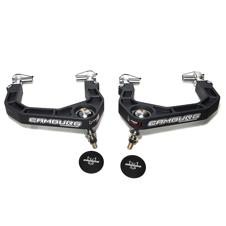 '21-24 Ford Bronco Camburg Kinetik Billet Upper Control Arms Display of Included Parts 