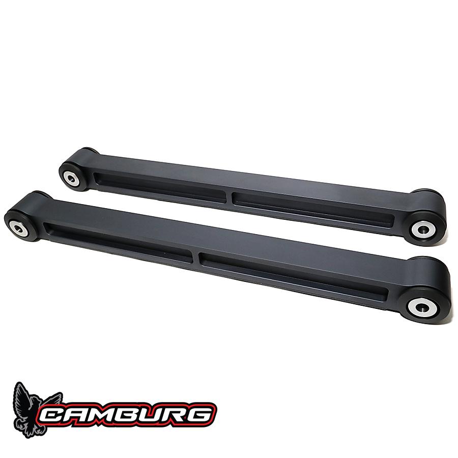 '21-24 Ford Bronco Camburg Kinetik Rear Billet Lower Trailing Arms Display of Included Parts 