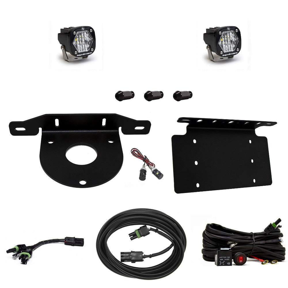 '21-23 Ford Bronco S1 Series Reverse Light Kit Lighting Baja Designs Display of Included Parts 