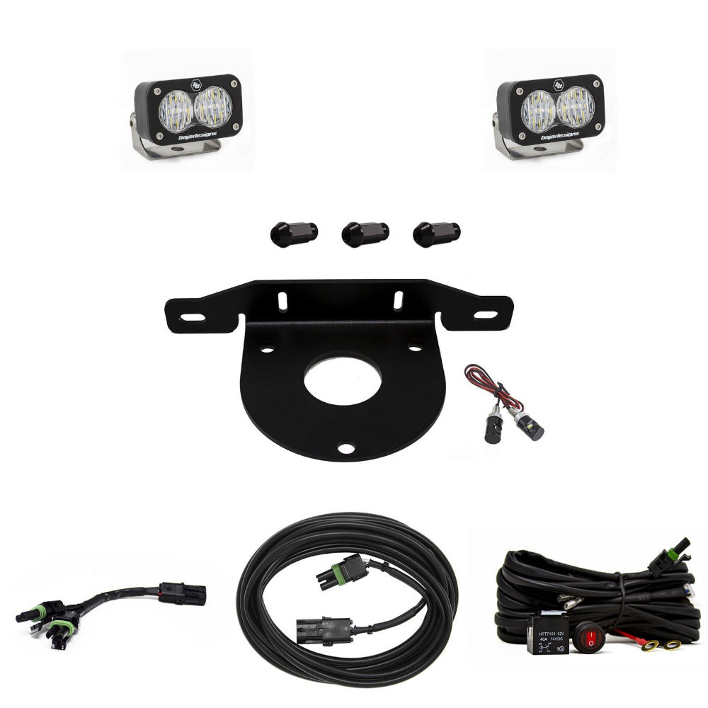 '21-23 Ford Bronco S2 Sport Reverse Light Kit Lighting Baja Designs Display of Included Parts 