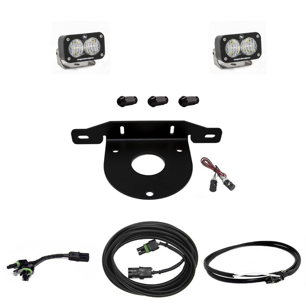 '21-23 Ford Bronco S2 Sport Reverse Light Kit Lighting Baja Designs Display of Included Parts 