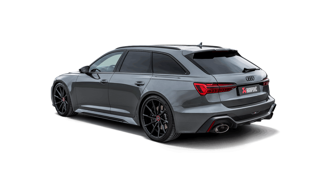 Akrapovic 20+ Audi RS6 Avant (C8) Evolution Line Cat Back (Titanium) - display