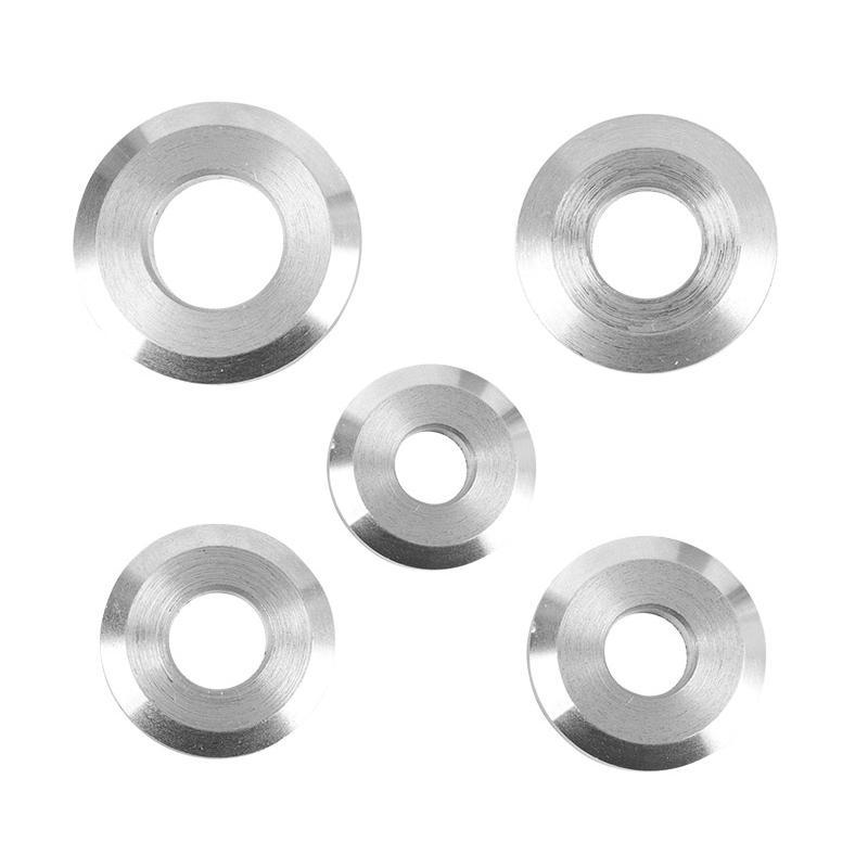 Camburg - 4130 Weld-on Washers (4pk) Display of Included Parts