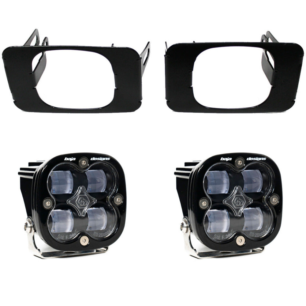 '17-22 Ford F250/350 SAE Fog Light Kit Lighting Baja Designs Display of Included Parts 