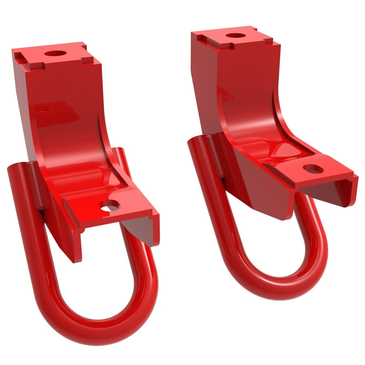 '22-23 Toyota Tundra aFe Control Red Front Tow Hooks (front view)