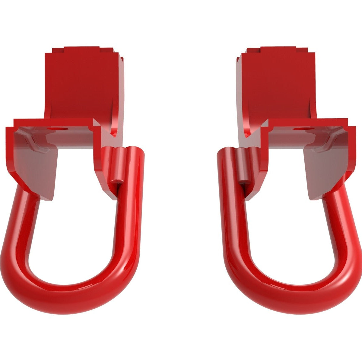'22-23 Toyota Tundra aFe Control Red Front Tow Hooks (bottom view)