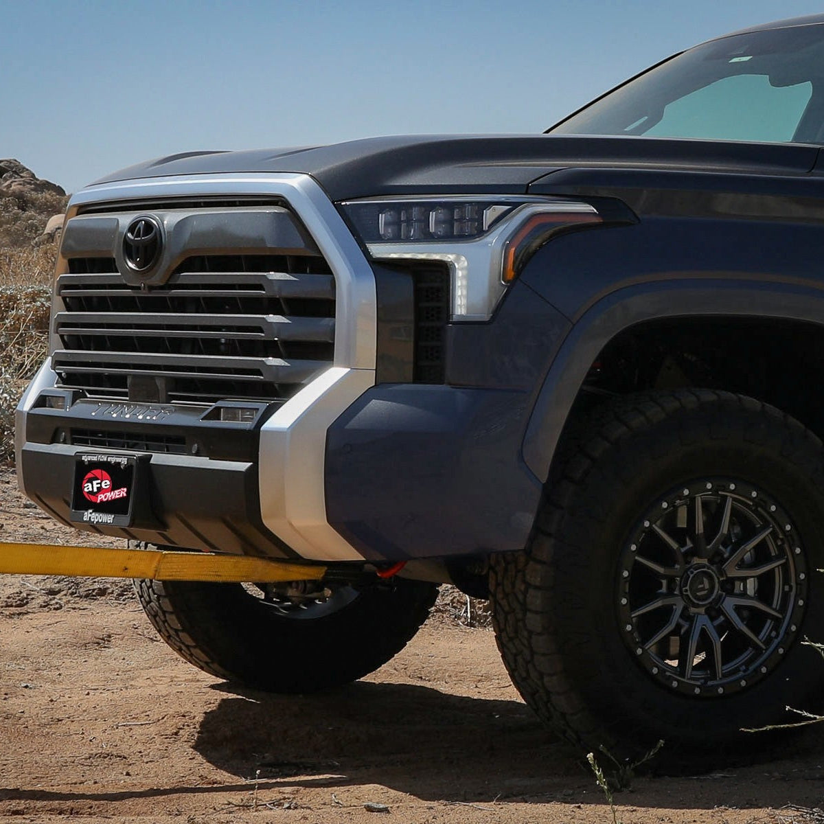 '22-23 Toyota Tundra aFe Control Red Front Tow Hooks display