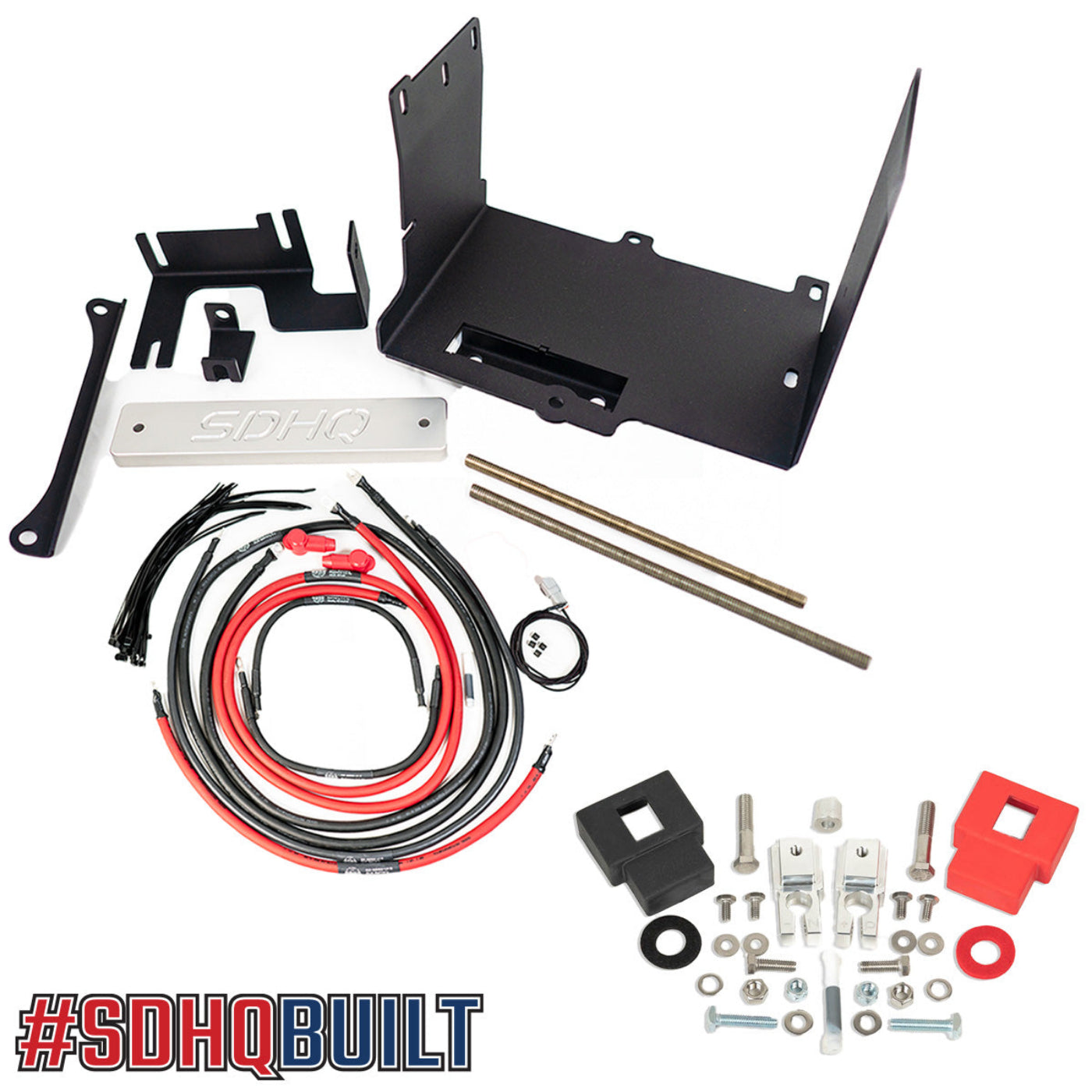 '10-24 Toyota 4Runner SDHQ Built "Build your Own" Dual Battery Kit display of included components