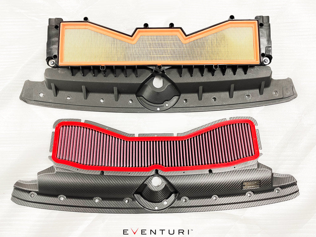 Eventuri Audi C8 RS6/RS7 Gloss Carbon Intake System display