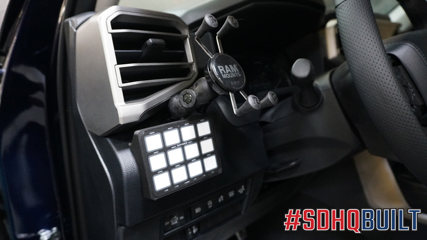 '22-Current Toyota Tundra SDHQ Built Switch-Pros RCR-Force-12 Keypad Mount