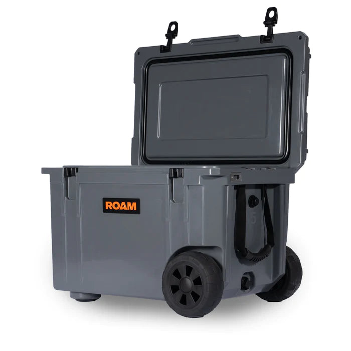 55QT Rolling Rugged Cooler Roam display