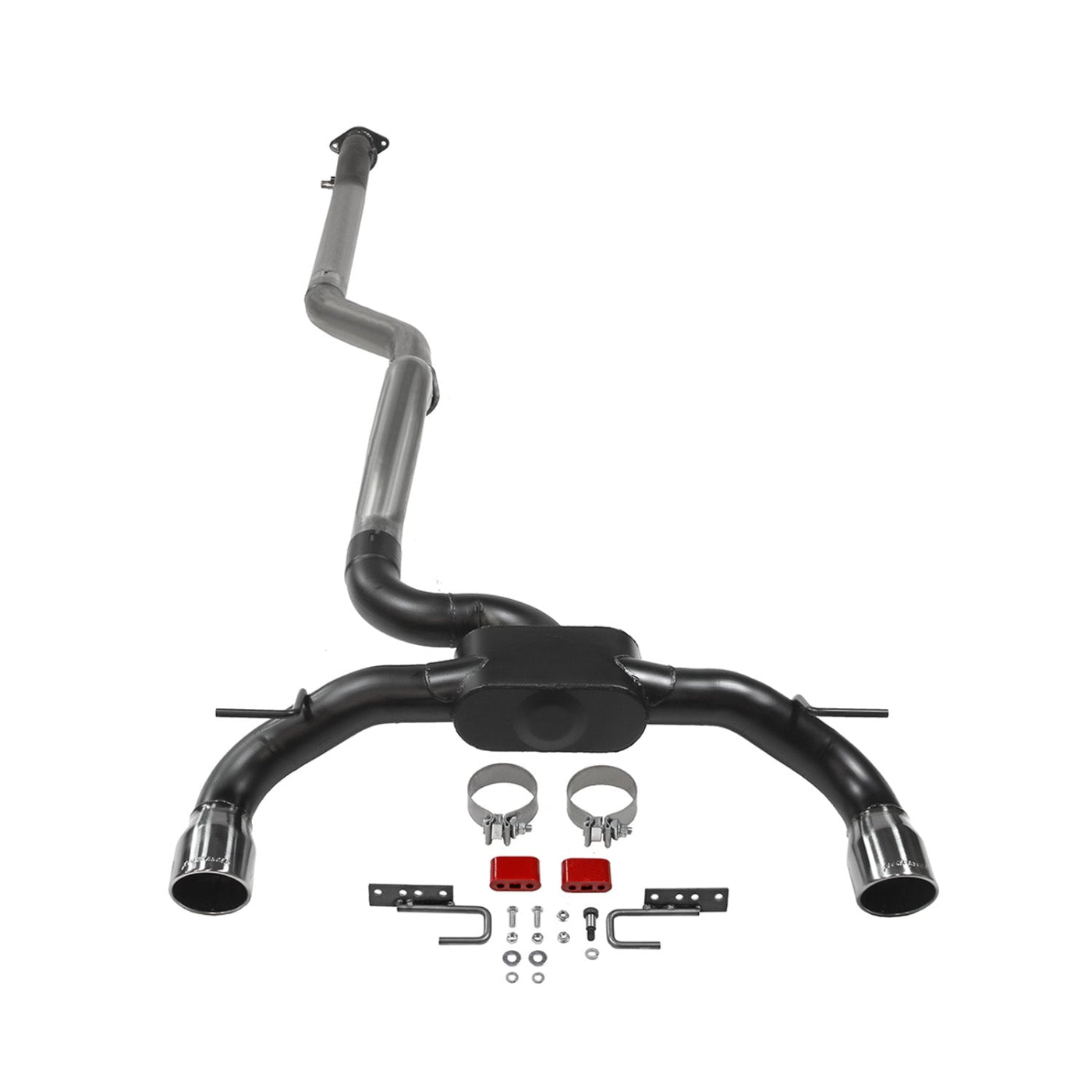'21-23 Ford Bronco Flowmaster Outlaw Cat-Back Dual Exit Exhaust System Display of Included Parts 