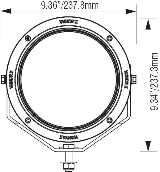 8.7" CG2 Series LED Light Cannon Lighting Vision X design