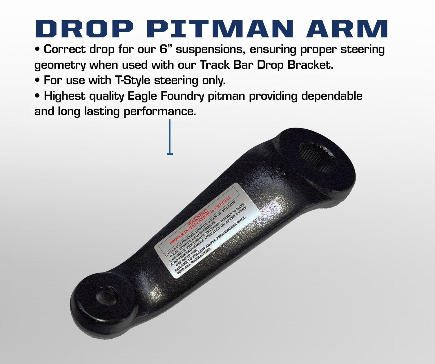 '03-12 Ram 2500/3500 Drop Pitman Arm Benefits 