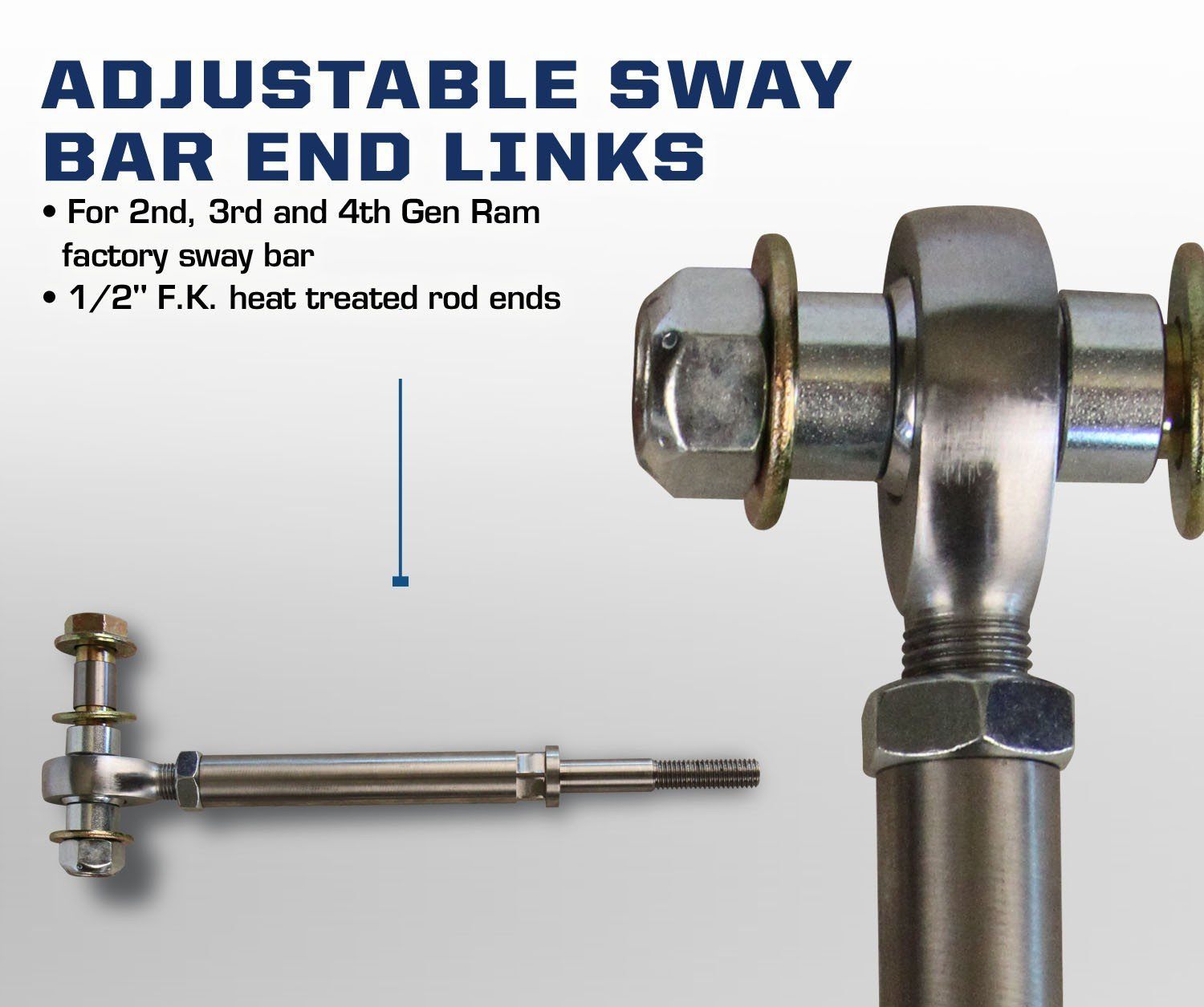 '03-13 Ram 2500/3500 Extended Sway Bar End Links Benefits 