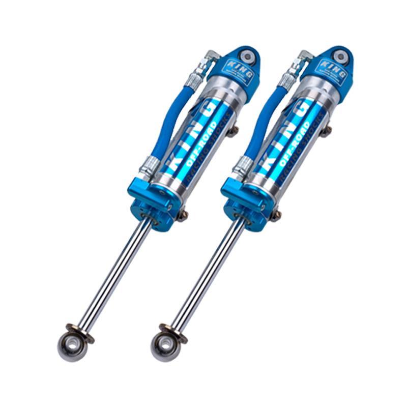 97-06 Jeep TJ 2.5 Performance Series Piggyback Hose Reservoir Rear Shocks Suspension King Off-Road Shocks display